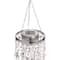 Glitzhome® 19" Solar Lighted Transparent Jewel Beaded Hanging Décor